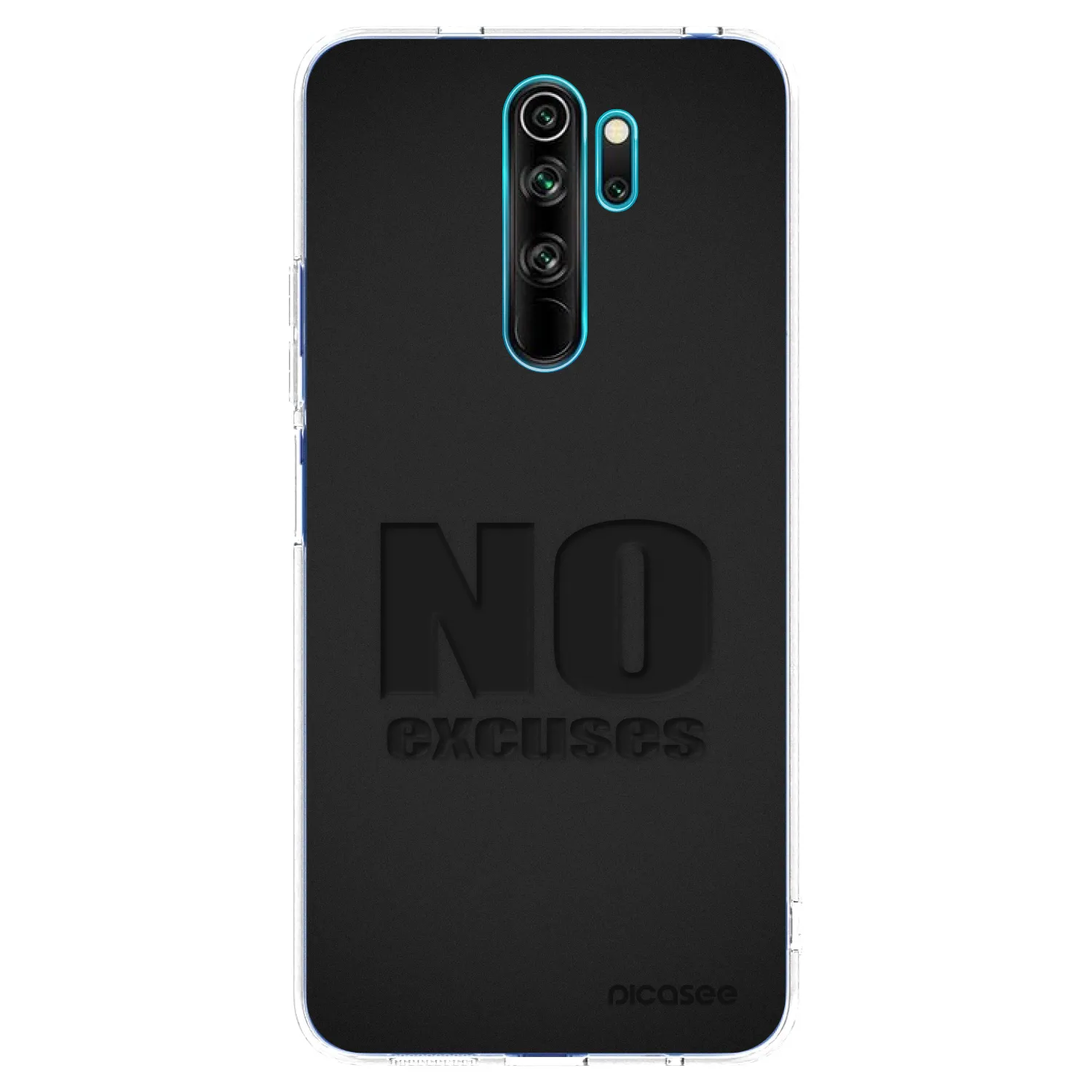 Silikónový prehľadný obal pre Xiaomi Redmi Note 8 Pro - No Excuses