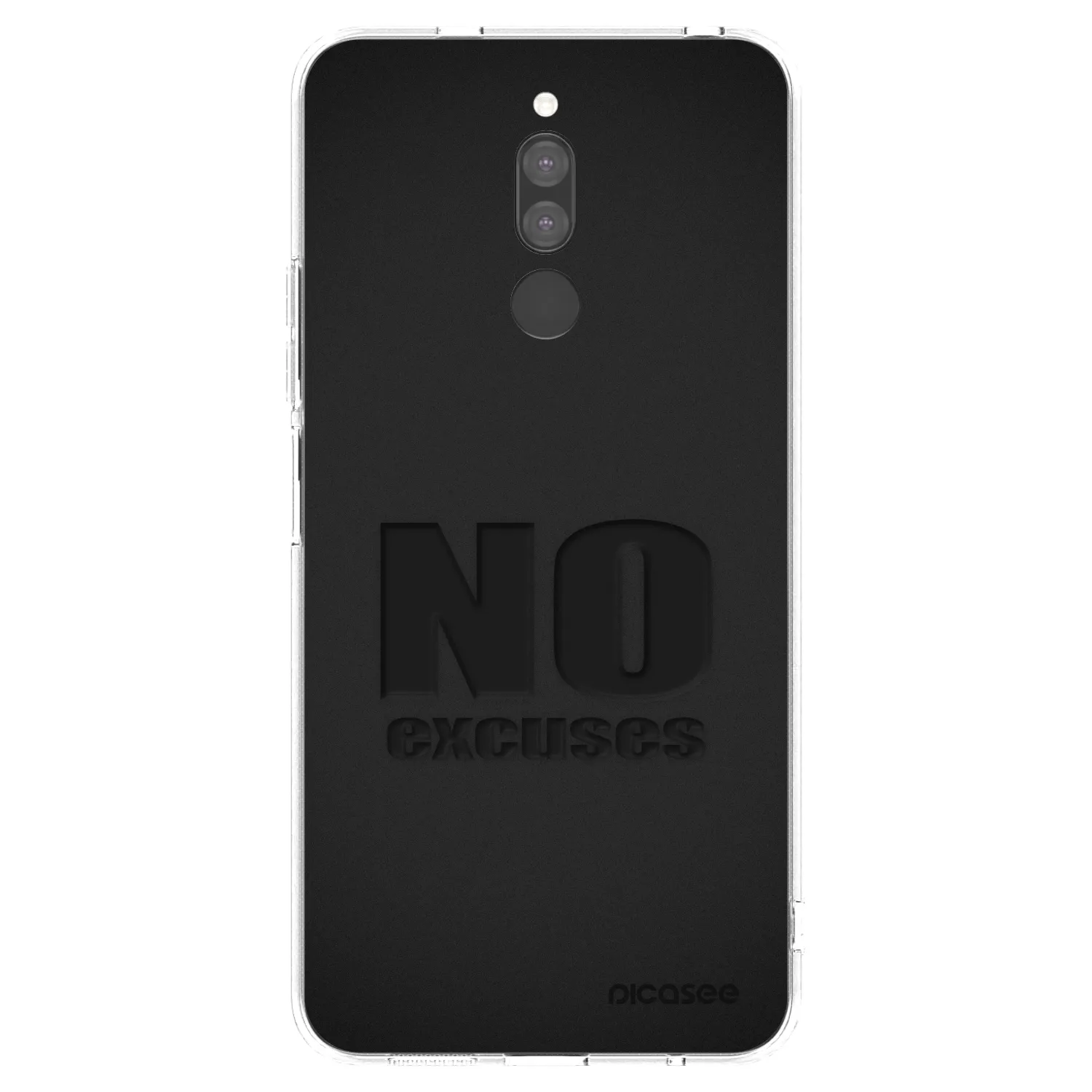 Silikónový prehľadný obal pre Xiaomi Redmi 8 - No Excuses