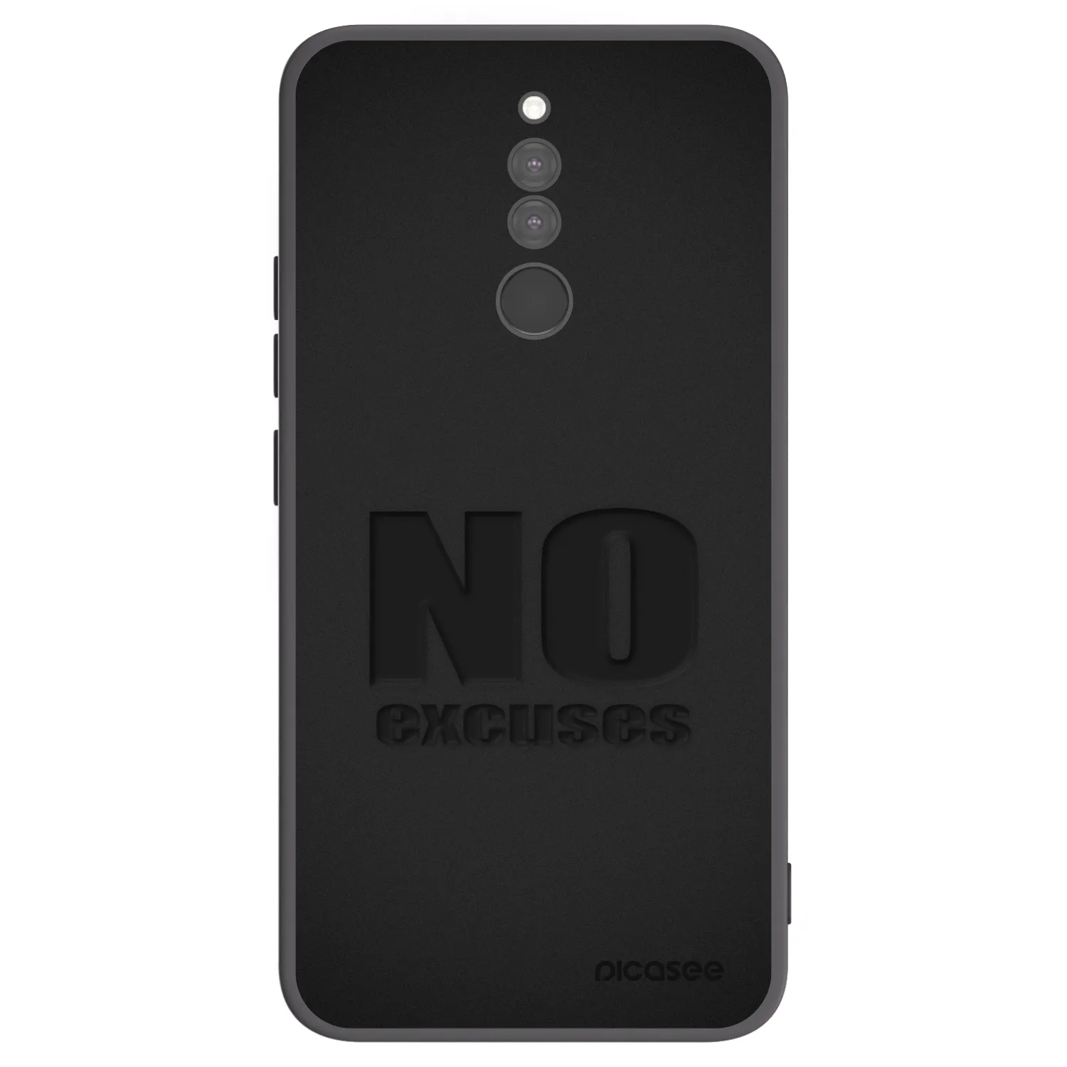 Picasee silikónový čierny obal pre Xiaomi Redmi 8 - No Excuses