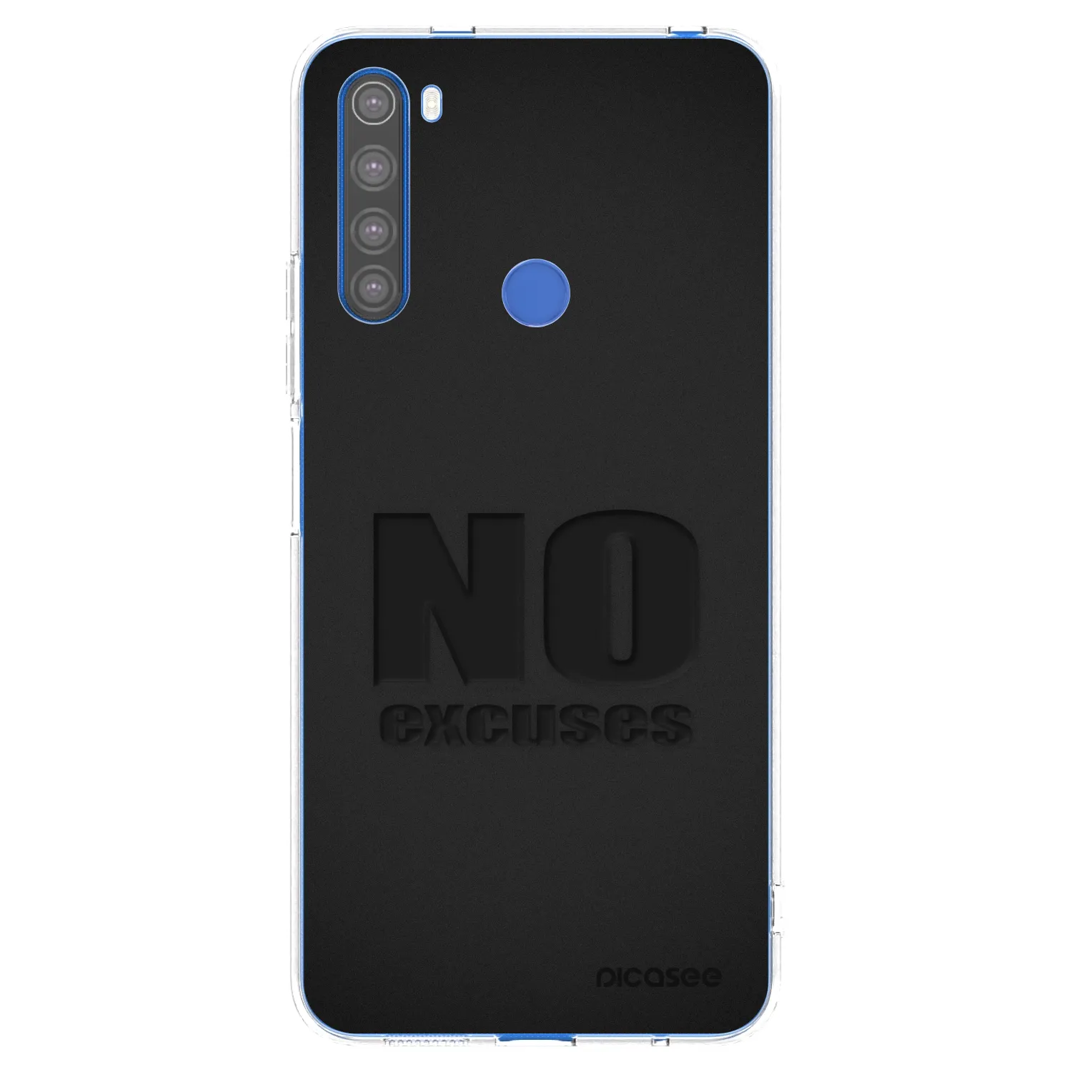 Silikónový prehľadný obal pre Xiaomi Redmi Note 8T - No Excuses