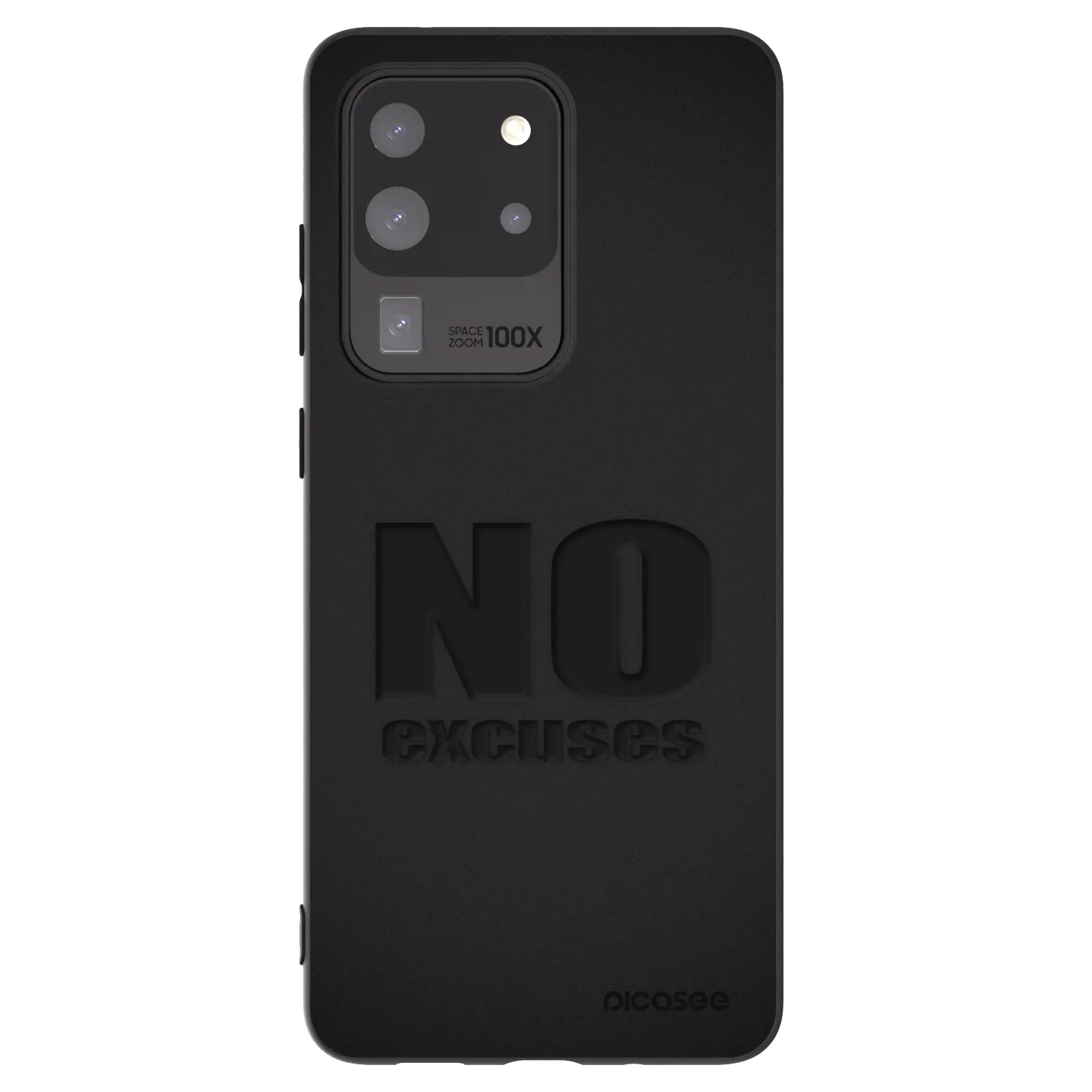 Picasee silikónový čierny obal pre Samsung Galaxy S20 Ultra 5G G988F - No Excuses