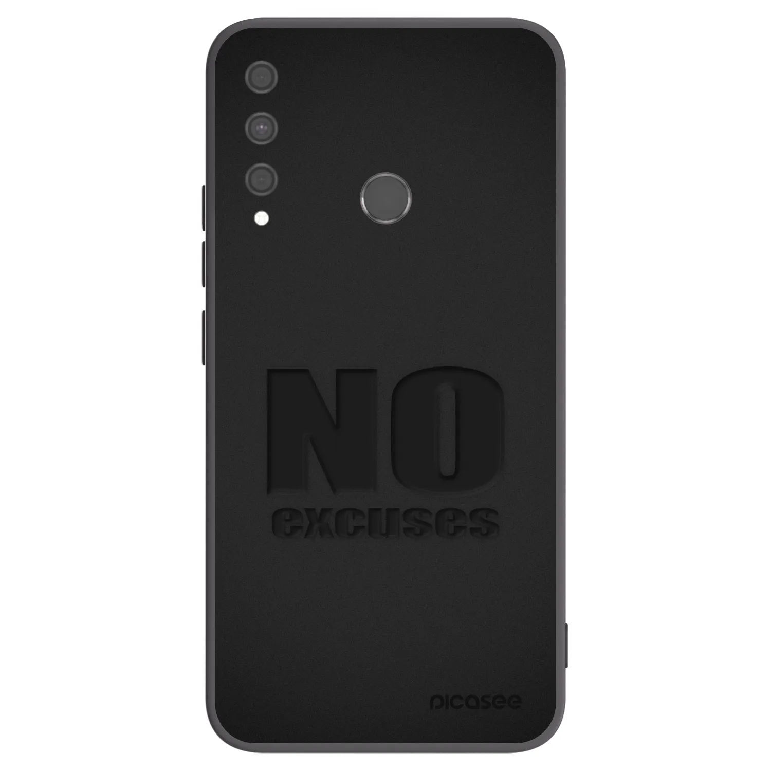 Picasee silikónový čierny obal pre Huawei P40 Lite E - No Excuses