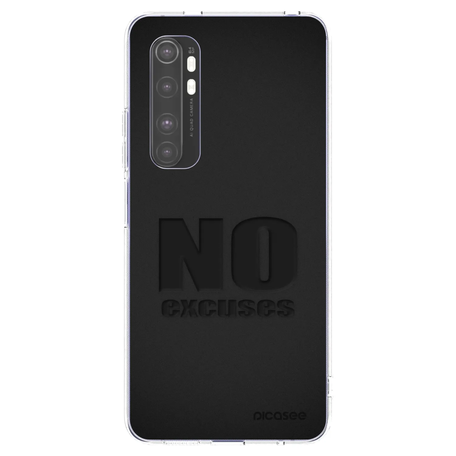 Silikónový prehľadný obal pre Xiaomi Mi Note 10 Lite - No Excuses