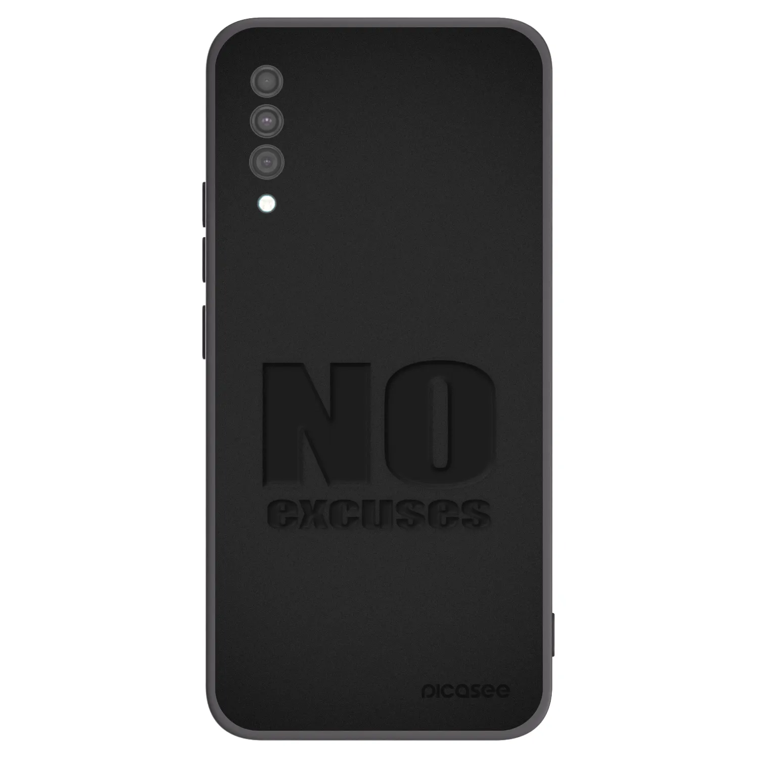 Picasee silikónový čierny obal pre Samsung Galaxy A30s A307F - No Excuses