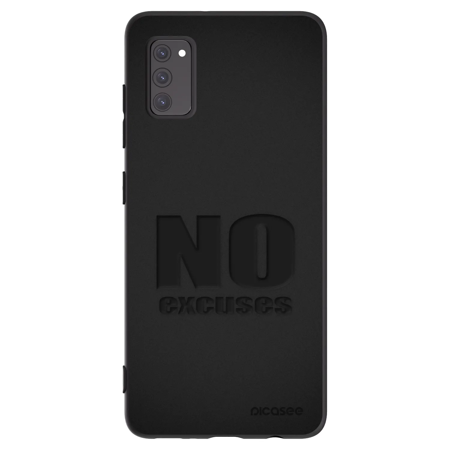 Picasee silikónový čierny obal pre Samsung Galaxy A41 A415F - No Excuses