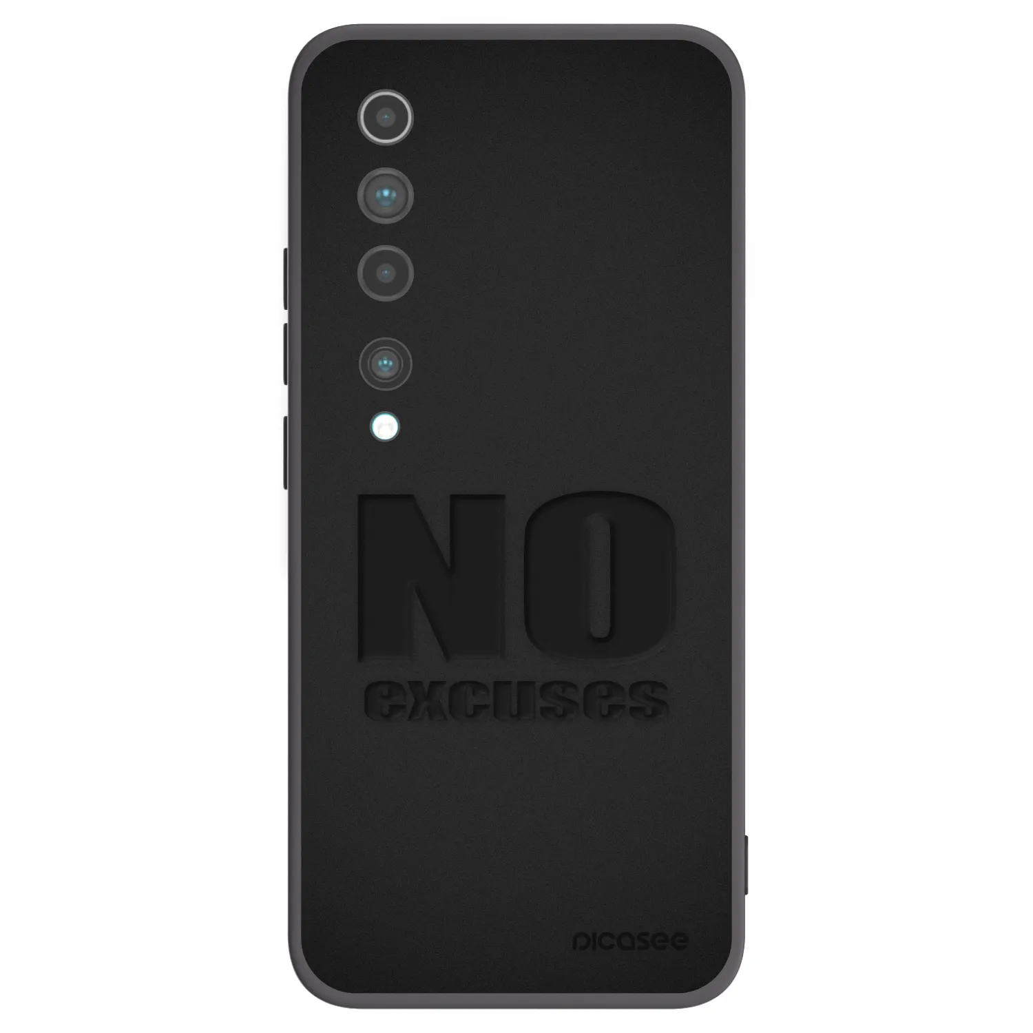 Picasee silikónový čierny obal pre Xiaomi Mi 10 - No Excuses