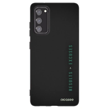 Picasee silikónový čierny obal pre Samsung Galaxy S20 FE - Results x Excuses