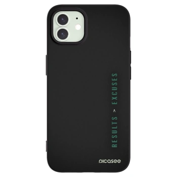 Picasee silikónový čierny obal pre Apple iPhone 12 - Results x Excuses