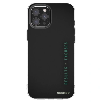 Picasee silikónový prehľadný obal pre Apple iPhone 12 Pro Max - Results x Excuses