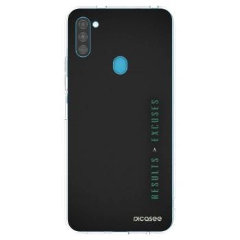 Picasee silikónový prehľadný obal pre Samsung Galaxy M11 - Results x Excuses