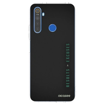 Picasee silikónový prehľadný obal pre Realme 5 - Results x Excuses