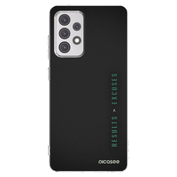 Picasee silikónový prehľadný obal pre Samsung Galaxy A52 5G A525F - Results x Excuses