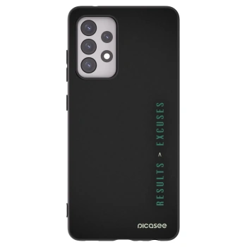 Picasee silikónový čierny obal pre Samsung Galaxy A52 5G A525F - Results x Excuses