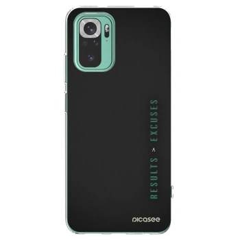 Picasee silikónový prehľadný obal pre Xiaomi Redmi Note 10 Pro - Results x Excuses