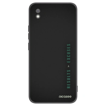 Picasee silikónový čierny obal pre Xiaomi Redmi 9AT - Results x Excuses