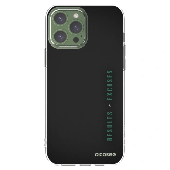 Picasee silikónový prehľadný obal pre Apple iPhone 13 Pro Max - Results x Excuses