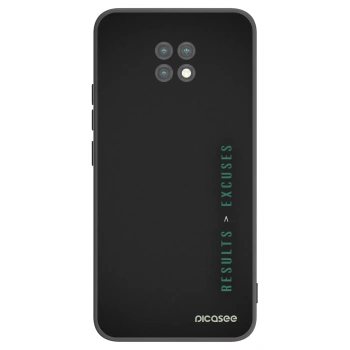 Picasee silikónový čierny obal pre Xiaomi Redmi Note 9T - Results x Excuses