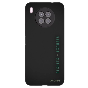 Picasee silikónový čierny obal pre Huawei Nova 8i - Results x Excuses