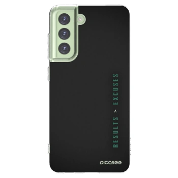 Picasee silikónový prehľadný obal pre Samsung Galaxy S21 FE 5G - Results x Excuses