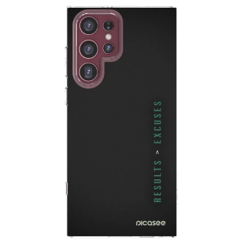 Picasee silikónový prehľadný obal pre Samsung Galaxy S22 Ultra 5G - Results x Excuses