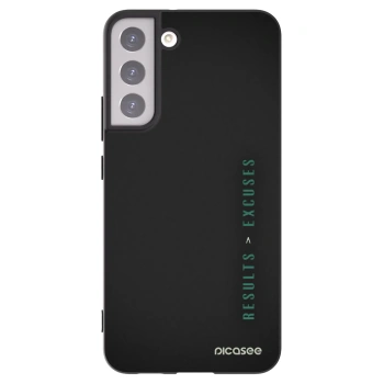 Picasee silikónový čierny obal pre Samsung Galaxy S22+ 5G - Results x Excuses