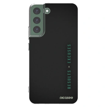 Picasee silikónový prehľadný obal pre Samsung Galaxy S22+ 5G - Results x Excuses