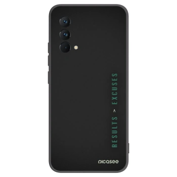 Picasee silikónový čierny obal pre Realme GT Master Edition 5G - Results x Excuses