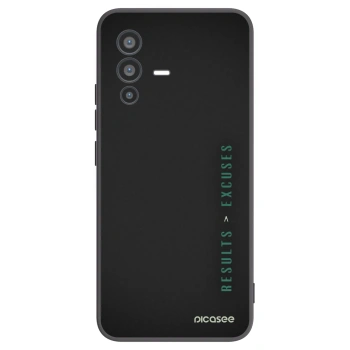Picasee silikónový čierny obal pre Vivo V23 5G - Results x Excuses