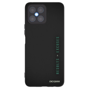 Picasee silikónový čierny obal pre Honor X8 4G - Results x Excuses