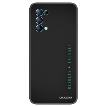 Picasee silikónový čierny obal pre OPPO Reno 5 5G - Results x Excuses