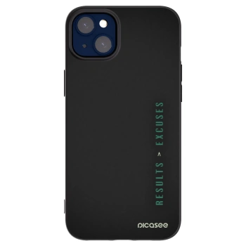 Picasee silikónový čierny obal pre Apple iPhone 14 Plus - Results x Excuses