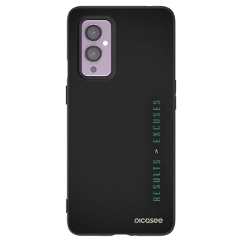 Picasee silikónový čierny obal pre OnePlus 9 - Results x Excuses