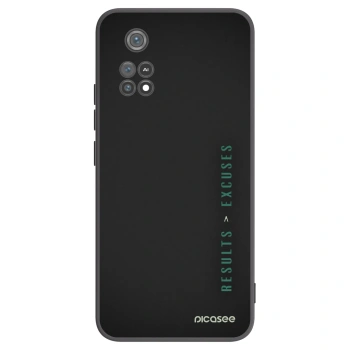 Picasee silikónový čierny obal pre Xiaomi Poco M4 Pro - Results x Excuses