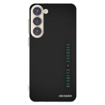 Picasee silikónový prehľadný obal pre Samsung Galaxy S23+ 5G - Results x Excuses