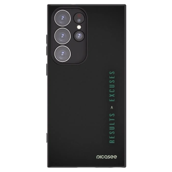 Picasee silikónový čierny obal pre Samsung Galaxy S23 Ultra 5G - Results x Excuses