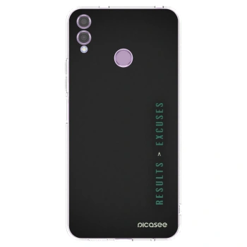 Picasee silikónový prehľadný obal pre Honor 8X - Results x Excuses