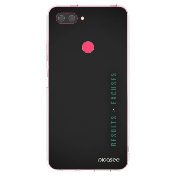 Picasee silikónový prehľadný obal pre Xiaomi Mi 8 Lite - Results x Excuses