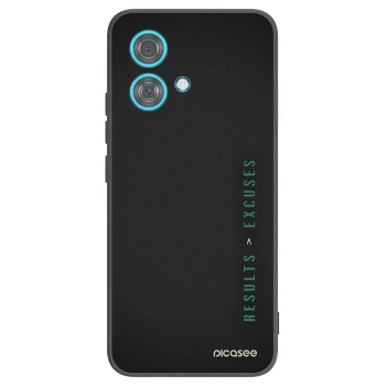 Picasee silikónový čierny obal pre Motorola Edge 40 Neo - Results x Excuses