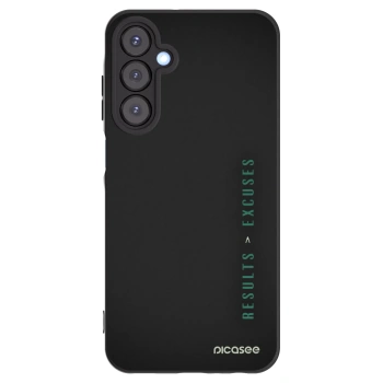 Picasee silikónový čierny obal pre Samsung Galaxy A25 A256B 5G - Results x Excuses