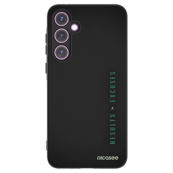 Picasee silikónový čierny obal pre Samsung Galaxy A35 5G A356B - Results x Excuses