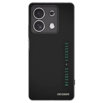 Picasee silikónový čierny obal pre Xiaomi Redmi Note 13 4G - Results x Excuses