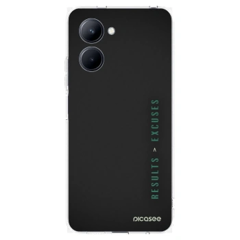 Picasee silikónový prehľadný obal pre Realme C33 (2023) - Results x Excuses