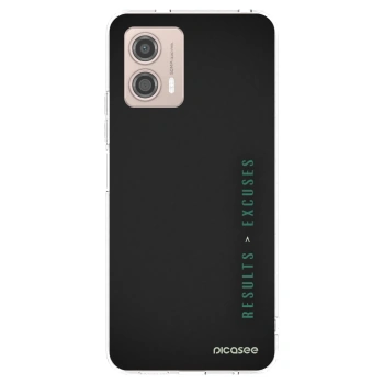 Picasee silikónový prehľadný obal pre Motorola Moto G53 5G - Results x Excuses