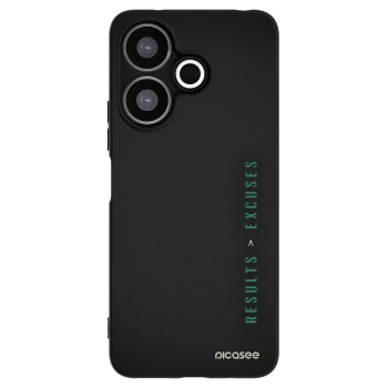 Picasee silikónový čierny obal pre Xiaomi Redmi 13 4G - Results x Excuses