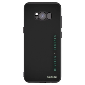 Picasee silikónový čierny obal pre Samsung Galaxy S8 G950F - Results x Excuses