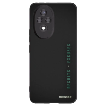 Picasee silikónový čierny obal pre Honor 200 Pro 5G - Results x Excuses
