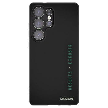 Picasee silikónový čierny obal pre Samsung Galaxy S25 Ultra 5G - Results x Excuses