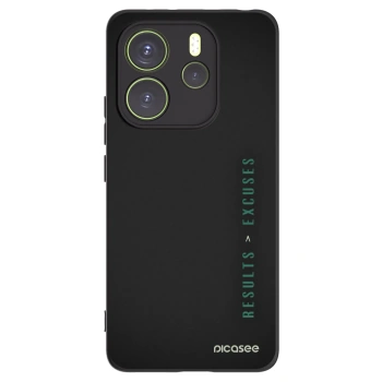 Picasee silikónový čierny obal pre Xiaomi Redmi Note 14 4G - Results x Excuses