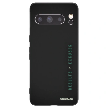 Picasee silikónový čierny obal pre Google Pixel 8 Pro - Results x Excuses