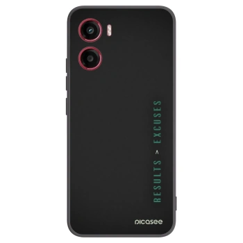 Picasee silikónový čierny obal pre Motorola Moto G05 - Results x Excuses